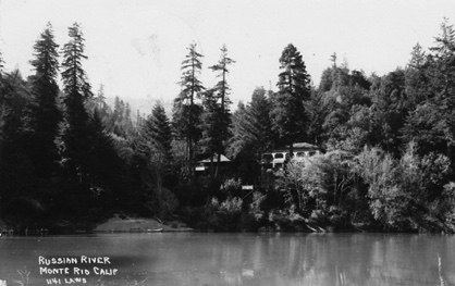 Sherman House  - later "Chocolate House" - was a hotel across the river.