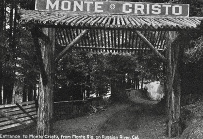 Monte Cristo was directly across the river from Villa Grande. 1916